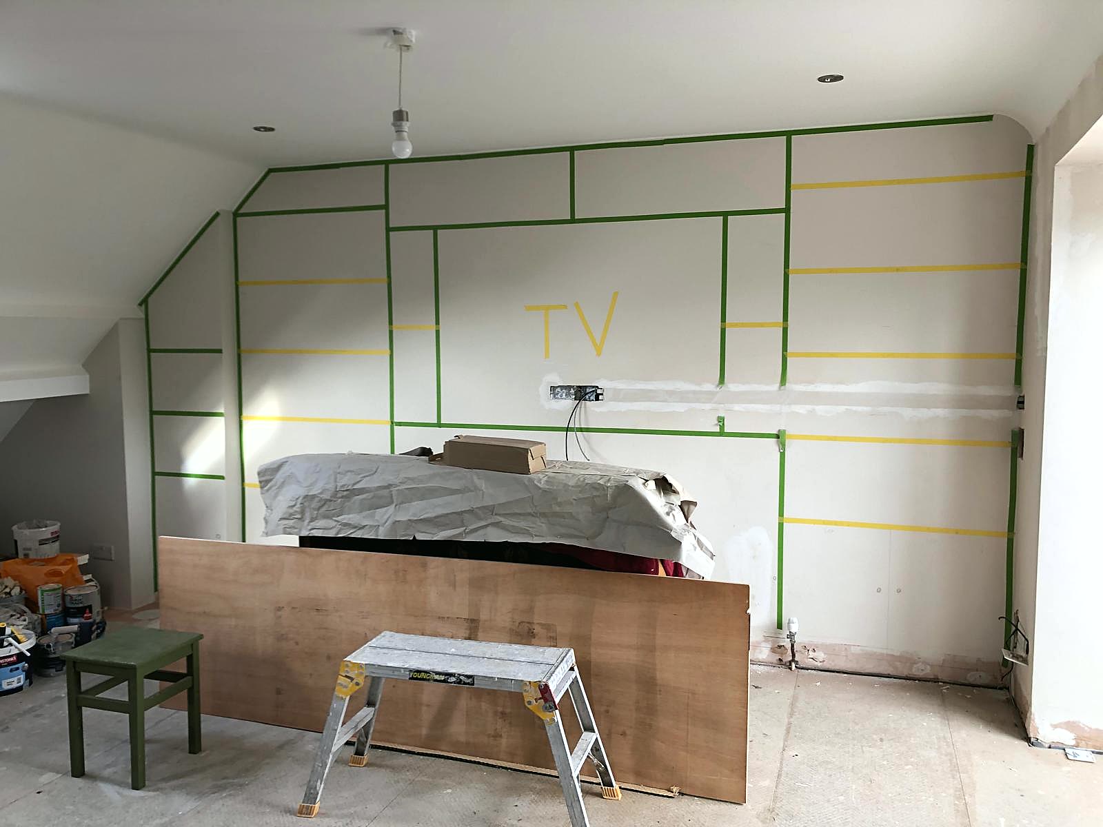 Loft conversion staircase and landing, London
