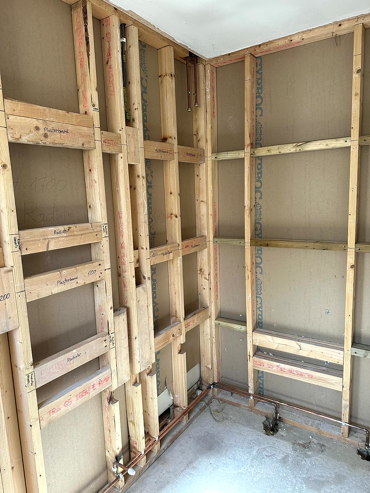 Building and extension works in progress, London